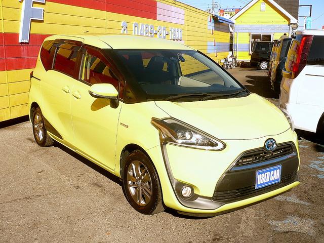 シエンタ ハイブリッドＧ　純正ＳＤナビ　フルセグＴＶ　バックカメラ　ＣＤ＆ＤＶＤ　Ｂｌｕｅｔｏｏｔｈ電話＆音楽　ＥＴＣ　ドラレコ　スマートキー　後席フリップダウンモニター　両側自動ドア　ＬＥＤヘッドライト　衝突軽減ブレーキ（3枚目）