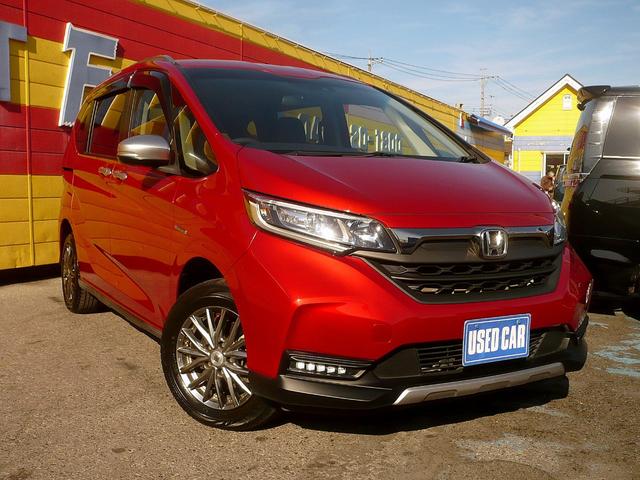 フリード＋ハイブリッド ハイブリッド・クロスターホンダセンシング　純正メモリーナビ　フルセグＴＶ　Ｂカメラ　ＣＤ＆ＤＶＤ　Ｂｌｕｅｔｏｏｔｈ電話＆音楽　ＵＳＢ　ＥＴＣ　スマートキー　Ｈレザーシート　前席Ｓヒーター　両側自動ドア　レーダークルコン　ＬＥＤライト（2枚目）