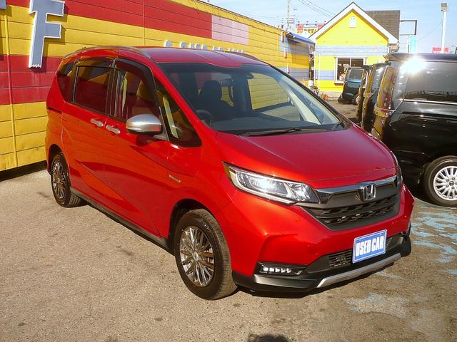 フリード＋ハイブリッド ハイブリッド・クロスターホンダセンシング　純正メモリーナビ　フルセグＴＶ　Ｂカメラ　ＣＤ＆ＤＶＤ　Ｂｌｕｅｔｏｏｔｈ電話＆音楽　ＵＳＢ　ＥＴＣ　スマートキー　Ｈレザーシート　前席Ｓヒーター　両側自動ドア　レーダークルコン　ＬＥＤライト（3枚目）