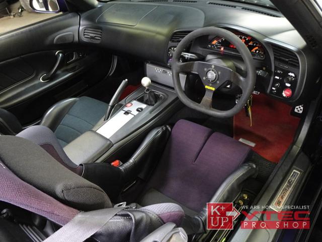 Ｓ２０００ ベースグレード　後期型　Ｊ’ｓワイドボディＫＩＴ　ＴＹＰＥ－ＧＴ　専用フルチタンマフラー　ＲＡＹＳ１８インチＲＥ３０ＣＳＩＩ　つちのこインテークシステム　ＡＲＶＯＵ車高調　フルバケットシート　クラッチＯＨ歴あり（8枚目）