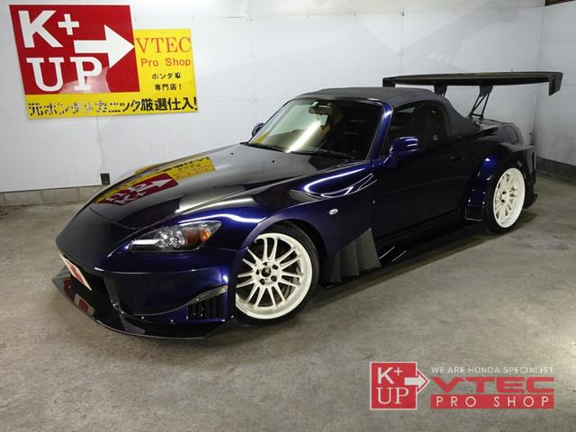 Ｓ２０００ ベースグレード　後期型　Ｊ’ｓワイドボディＫＩＴ　ＴＹＰＥ－ＧＴ　専用フルチタンマフラー　ＲＡＹＳ１８インチＲＥ３０ＣＳＩＩ　つちのこインテークシステム　ＡＲＶＯＵ車高調　フルバケットシート　クラッチＯＨ歴あり（35枚目）