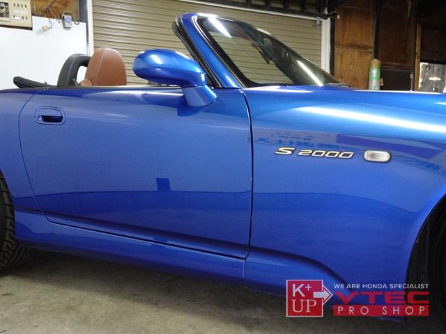 Ｓ２０００ ベースグレード　タイプＳ用フロントスポイラー　ブラウンレザーシート　禁煙車　純正青幌Ｒ３／５新品交換　ＢＢＳ１８インチＡＷ　キーレス　ＥＴＣ　ドラレコ　記録簿　ＡＰ２前期（35枚目）