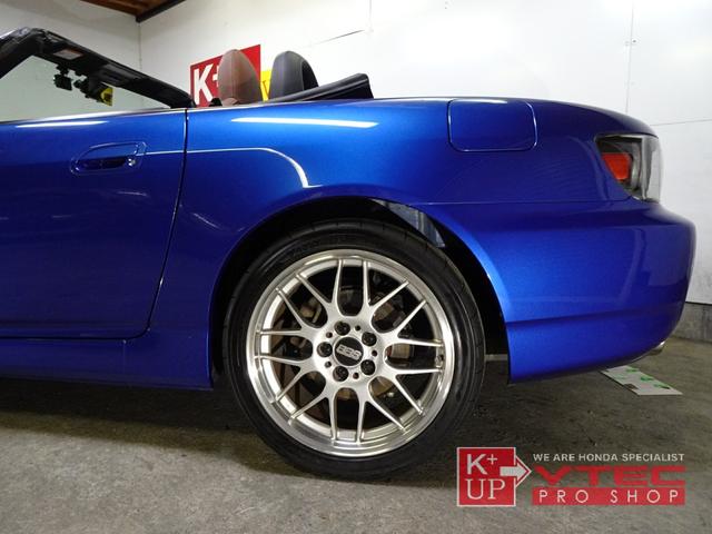 Ｓ２０００ ベースグレード　タイプＳ用フロントスポイラー　ブラウンレザーシート　禁煙車　純正青幌Ｒ３／５新品交換　ＢＢＳ１８インチＡＷ　キーレス　ＥＴＣ　ドラレコ　記録簿　ＡＰ２前期（73枚目）