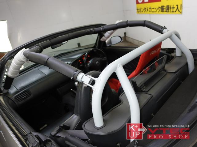 Ｓ２０００ ベースグレード　無限ＥＸマニ　社外マフラー　オーリンズ車高調　運転席レカロＴＳ－Ｇ　ロールケージ　ＲＡＹＳ１７インチＣＥ２８　オイルキャッチタンク　ａｍｕｓｅフロントバンパー　後期リアバンパー（26枚目）