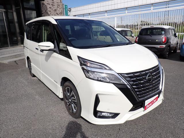 セレナ ハイウェイスターV 後期型 純正10インチメモリーナビ フルセグTV Bluetooth フリップダウンモニター 全方位カメラ 両側自動ドア インテリキー オートAC クルコン プロパイロット LEDライト 純正アルミ(2枚目)