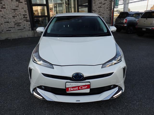 プリウス Aツーリングセレクション 後期型 モデリスタフルエアロ 純正メモリーナビTV Bluetooth Bカメラ スマートキー クルコン トヨタセーフティーセンス レザーシート シートヒーター LEDライト 純正AW(2枚目)