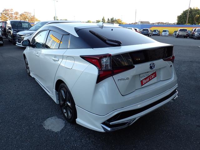 プリウス Aツーリングセレクション 後期型 モデリスタフルエアロ 純正メモリーナビTV Bluetooth Bカメラ スマートキー クルコン トヨタセーフティーセンス レザーシート シートヒーター LEDライト 純正AW(11枚目)