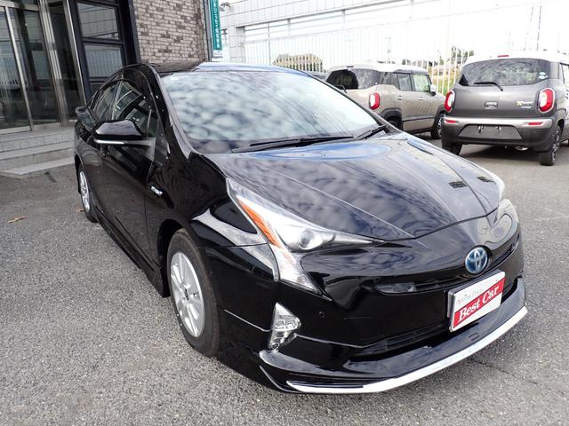 プリウス Ｓセーフティプラス　フルエアロ　純正メモリーナビ　フルセグＴＶ　Ｂｌｕｅｔｏｏｔｈ　Ｂカメラ　ＥＴＣ　スマートキー　オートＡＣ　クルコン　トヨタセーフティーセンス　コーナーセンサー　ＬＥＤライト　純正ＡＷ（7枚目）