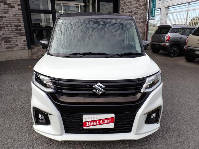 ソリオ ハイブリッドSZ 純正9インチメモリーナビ フルセグTV Bluetooth ETC 両側自動ドア スマートキー オートAC シートヒーター クルコン DカメラBサポート LEDライト フォグ 純正アルミ(2枚目)