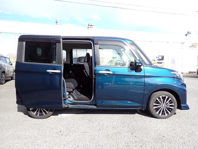 ルーミー カスタムG-T 後期型 社外メモリーナビ フルセグTV Bluetooth Bカメラ 両側自動ドア スマートキー オートAC クルコン シートヒーター スマートアシストIII LEDライト フォグ 純正AW(6枚目)