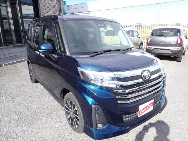 ルーミー カスタムG-T 後期型 社外メモリーナビ フルセグTV Bluetooth Bカメラ 両側自動ドア スマートキー オートAC クルコン シートヒーター スマートアシストIII LEDライト フォグ 純正AW(7枚目)