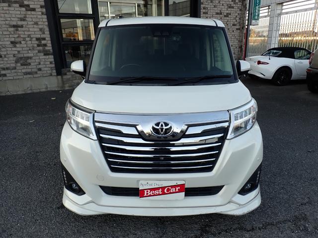 ルーミー カスタムG-T 純正9インチメモリーナビ フルセグTV Bluetooth Bカメラ 両側自動ドア スマートキー オートAC クルコン シートヒーター スマートアシストIII LEDライト フォグ 純正アルミ(2枚目)