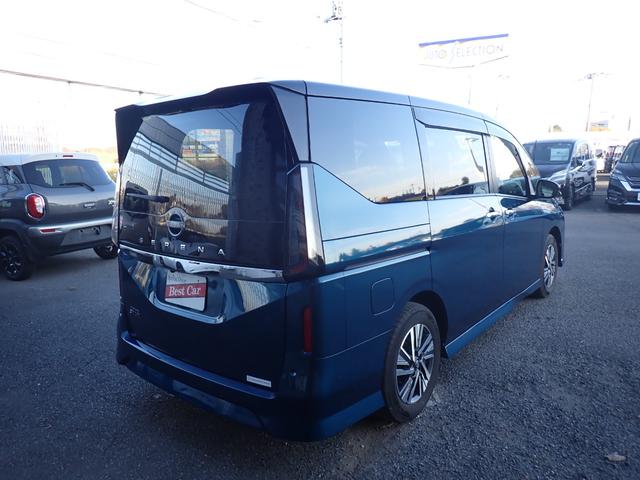 セレナ ハイウェイスターＶ　現行型　純正１２．３インチメモリーナビ　フリップダウンモニター　プロパイロット　両側自動ドア　フルセグＴＶ　Ｂｌｕｅｔｏｏｔｈ　全方位カメラ　インテリキー　クルコン　ＬＥＤライト　フォグ　純正アルミ（5枚目）