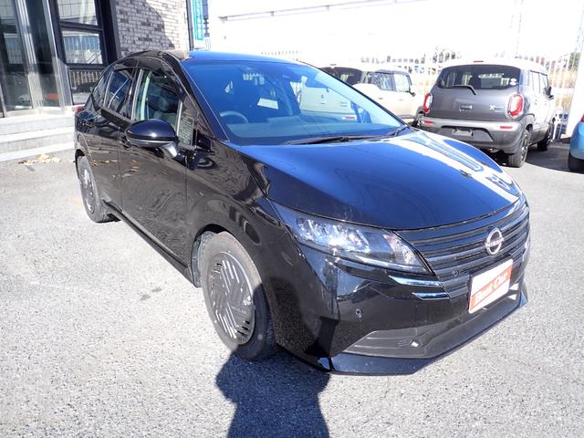 ノート X 現行型 純正9インチメモリーナビ フルセグTV Bluetooth 全方位カメラ ETC インテリキー オートAC エマージェンシーブレーキ LEDライト(2枚目)