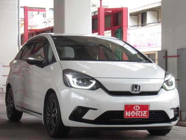 フィット e:HEVリュクス 純正9型ナビ地デジBカメラ前後ドラレコ茶半革電動暖シートHONDAセンシングCMBS/LKAS/追従クルーズ純正16AW(74枚目)