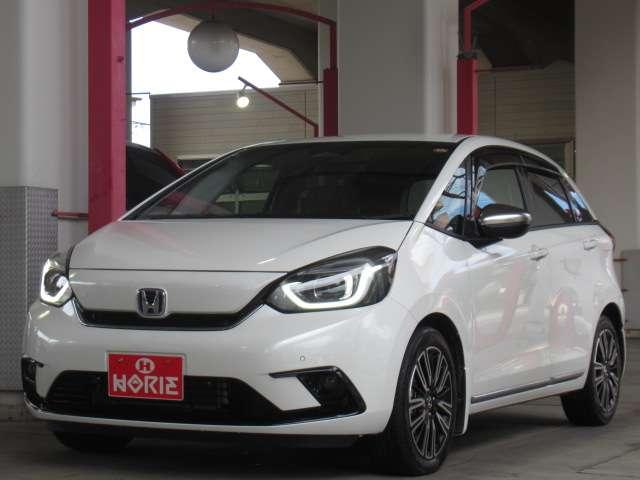 フィット e:HEVリュクス 純正9型ナビ地デジBカメラ前後ドラレコ茶半革電動暖シートHONDAセンシングCMBS/LKAS/追従クルーズ純正16AW(76枚目)