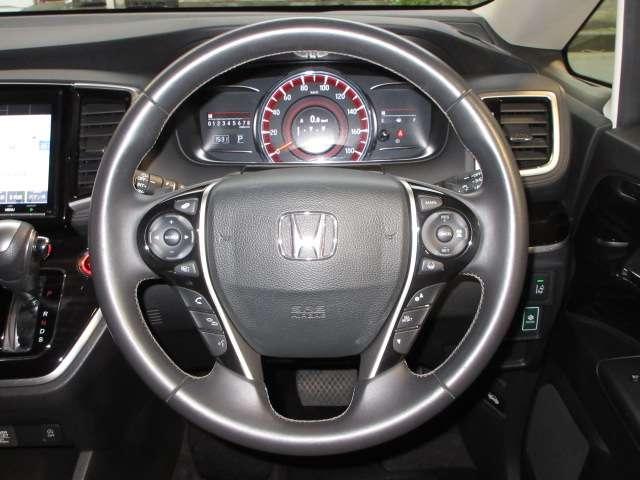 オデッセイ アブソルート・EXホンダセンシング 純正9型ナビ地デジBカメラHONDAセンシングCMBS/LKAS/BSM/誤発進制御/追従クルーズ両側電動ドア黒半革電動暖シート純正17AW(60枚目)