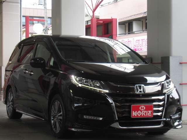 オデッセイ アブソルート・EXホンダセンシング 純正9型ナビ地デジBカメラHONDAセンシングCMBS/LKAS/BSM/誤発進制御/追従クルーズ両側電動ドア黒半革電動暖シート純正17AW(74枚目)