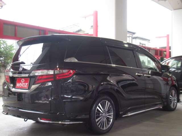オデッセイ アブソルート・EXホンダセンシング 純正9型ナビ地デジBカメラHONDAセンシングCMBS/LKAS/BSM/誤発進制御/追従クルーズ両側電動ドア黒半革電動暖シート純正17AW(77枚目)