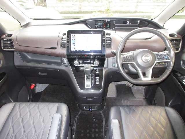 セレナ ハイウェイスターＧ　寒冷地１オナ純正１０型ナビ地デジＢカメラＰパイロット／Ｅブレ／ＬＤＰ／ＢＳＩ／ＲＣＴＡ／誤発進制御／追従クルーズ両側電動ドアＯＰエアロ純正１６ＡＷ（2枚目）