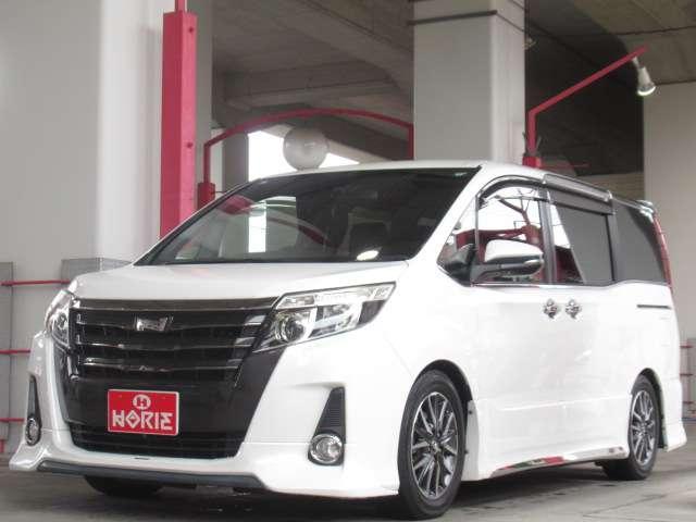 ノア Si ダブルバイビー 1オナALPINEナビSD録音フルセグS/BカメラETC両側電動ドア革巻ステア PCS/LDA/AHB付LED フォグI-STOP クルコン A格納ウインカミラー TRDエアロTANABEサス純正AW(69枚目)