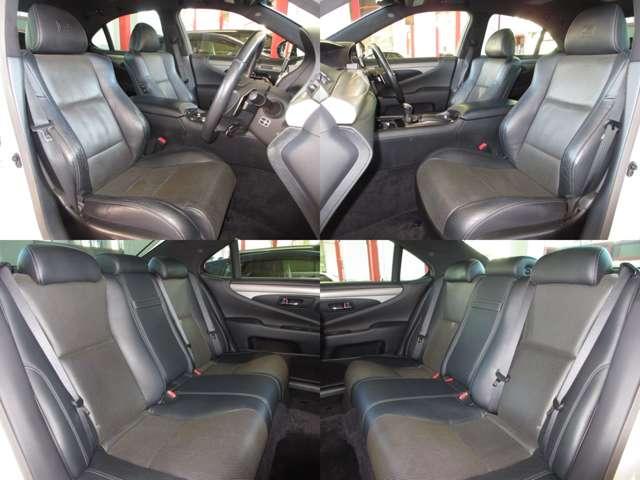 高級感ある黒本革シートの状態も良く、乗り心地も良く、長距離でも疲れを感じさせません。