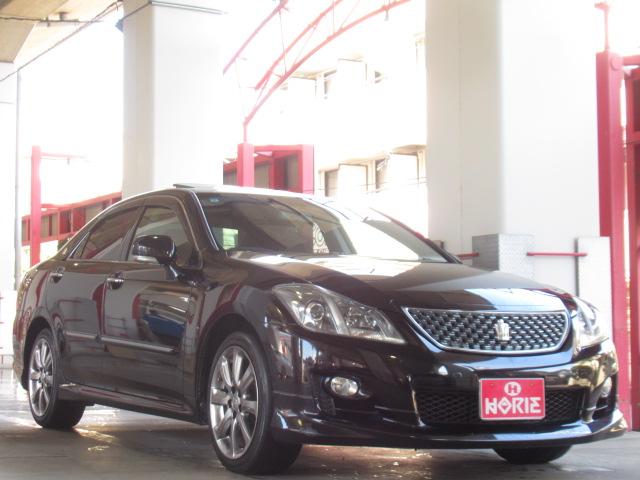 クラウン ２．５アスリート　ナビパッケージ　ＨＤＤナビ地デジＢカメラＡＦＳ付ＨＩＤサンルーフ本革電動暖冷シート純正１８ＡＷ（55枚目）