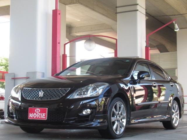 クラウン ２．５アスリート　ナビパッケージ　ＨＤＤナビ地デジＢカメラＡＦＳ付ＨＩＤサンルーフ本革電動暖冷シート純正１８ＡＷ（57枚目）