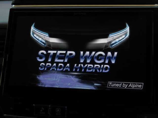 ステップワゴンスパーダ スパーダハイブリッド　Ｇ・ＥＸ　ホンダセンシング　後期１オナＡＬＰＩＮＥ１０型ナビ／１２．８型フリップ黒革暖シート両電動ＡＵＴＯ付ＬＥＤ／フォグ／デイライト無限エアロ純正１６ＡＷ（44枚目）