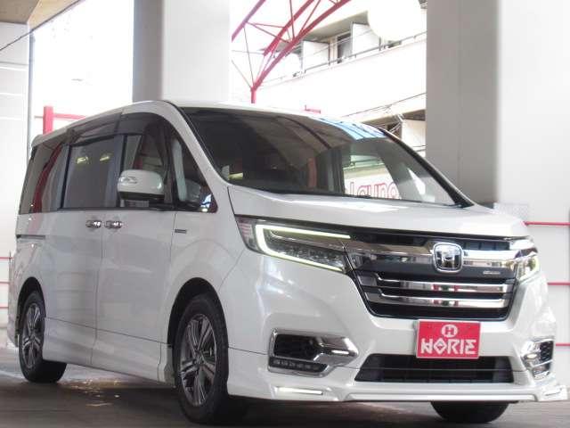 ステップワゴンスパーダ スパーダハイブリッド　Ｇ・ＥＸ　ホンダセンシング　後期１オナＡＬＰＩＮＥ１０型ナビ／１２．８型フリップ黒革暖シート両電動ＡＵＴＯ付ＬＥＤ／フォグ／デイライト無限エアロ純正１６ＡＷ（59枚目）