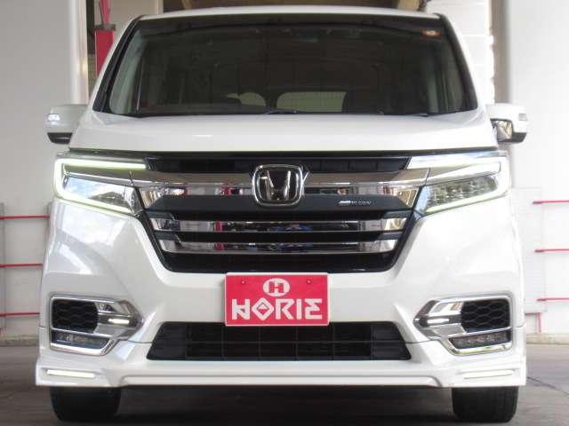 ステップワゴンスパーダ スパーダハイブリッド　Ｇ・ＥＸ　ホンダセンシング　後期１オナＡＬＰＩＮＥ１０型ナビ／１２．８型フリップ黒革暖シート両電動ＡＵＴＯ付ＬＥＤ／フォグ／デイライト無限エアロ純正１６ＡＷ（60枚目）