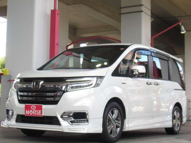 ステップワゴンスパーダ スパーダハイブリッド　Ｇ・ＥＸ　ホンダセンシング　後期１オナＡＬＰＩＮＥ１０型ナビ／１２．８型フリップ黒革暖シート両電動ＡＵＴＯ付ＬＥＤ／フォグ／デイライト無限エアロ純正１６ＡＷ（61枚目）