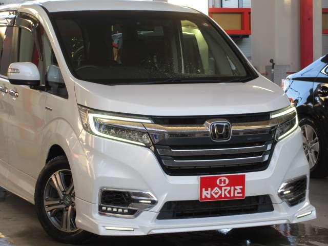 ステップワゴンスパーダ スパーダハイブリッド　Ｇ・ＥＸ　ホンダセンシング　後期１オナＡＬＰＩＮＥ１０型ナビ／１２．８型フリップ黒革暖シート両電動ＡＵＴＯ付ＬＥＤ／フォグ／デイライト無限エアロ純正１６ＡＷ（67枚目）