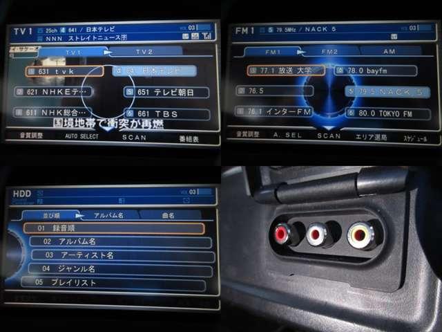 オデッセイ L 後期 純正HDDインターナビ CD/DVD/USB/BlueT/AUX 音楽録音 全周囲カメラ 地デジ A付HID ETC クルコン スマkey 革巻ステア Dバイザー 純正18AW(8枚目)