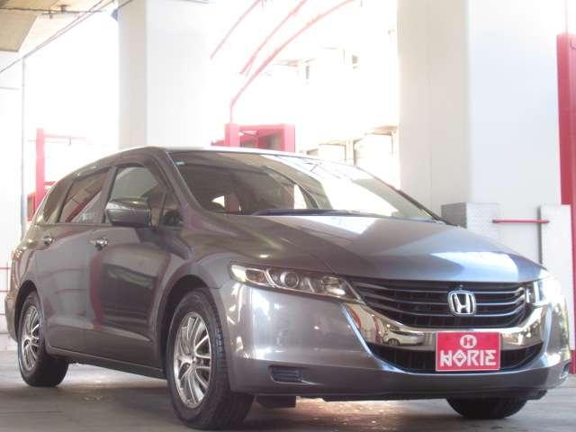 オデッセイ L 後期 純正HDDインターナビ CD/DVD/USB/BlueT/AUX 音楽録音 全周囲カメラ 地デジ A付HID ETC クルコン スマkey 革巻ステア Dバイザー 純正18AW(68枚目)