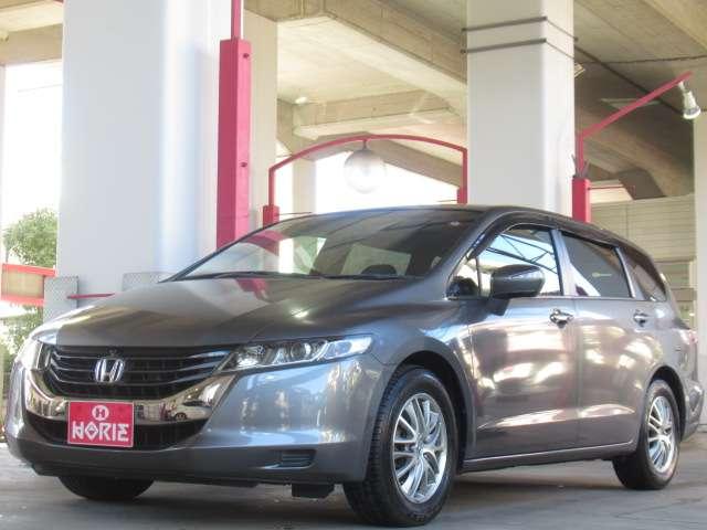 オデッセイ L 後期 純正HDDインターナビ CD/DVD/USB/BlueT/AUX 音楽録音 全周囲カメラ 地デジ A付HID ETC クルコン スマkey 革巻ステア Dバイザー 純正18AW(69枚目)