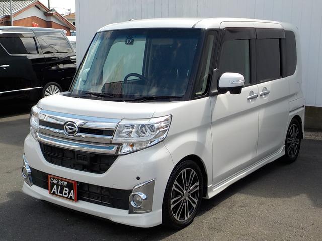 タント カスタムＲＳ　トップエディションＳＡ　ターボ　プリクラッシュセーフティー　両側パワースライド　純正ＳＤナビ　バックモニター　ＬＥＤヘッドライト　前後ドラレコ　ハーフレザーシート　フルセグ　クリアランスソナー　ＥＣＯアイドル　ローダウン（2枚目）