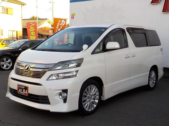 ヴェルファイア 2.4Z 純正HDDナビ バックカメラ 両側パワースライド リアフリップダウンモニター HID ETC オットマン クリアランスソナー フルセグ 純正エアロ 純正アルミ スマートキー 革巻きステア MTモード(2枚目)