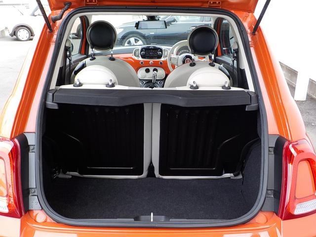 500 アニベルサリオ 限定車 ガラスルーフ 純正アルミ HID ETC フォグ ディスプレイオーディオ 革巻きステア アイドリングストップ MTモード ECOモード CITYモード キーレス メッキミラー オートエアコン(23枚目)