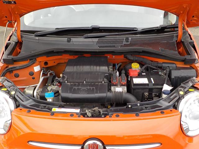 500 アニベルサリオ 限定車 ガラスルーフ 純正アルミ HID ETC フォグ ディスプレイオーディオ 革巻きステア アイドリングストップ MTモード ECOモード CITYモード キーレス メッキミラー オートエアコン(34枚目)