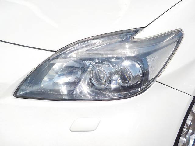 プリウス Sツーリングセレクション 社外エアロ BBSアルミ 車高調 フロントタワーバー クラッツィオシートカバー 社外HDDナビ バックカメラ フルセグ LEDヘッドライト ETC クルコン スマートキー 革巻きステア 電動格納ミラー(12枚目)