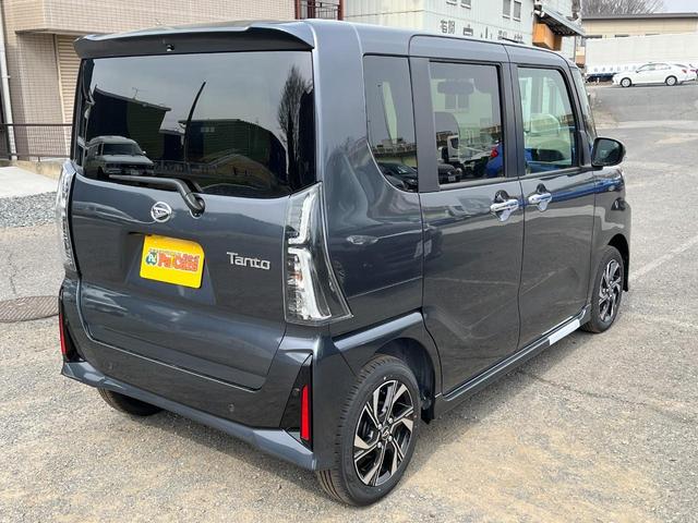 タント カスタムＸ　届出済未使用車　両側電動スライドドア　衝突被害軽減ブレーキ　誤発進抑制機能　車線逸脱警報装置　ＡＢＳ　コーナーセンサー　バックカメラ　ＬＥＤヘッドランプ　オートライト　シートヒーター　スマートキー（9枚目）