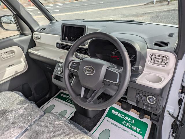 ムーヴキャンバス ストライプスX 両側電動スライドドア届出済未使用車 衝突被害軽減ブレーキオートライト スマートキー 障害物センサー Rカメラ 電動格納式ドアミラー 盗難防止装置 オートエアコン(21枚目)