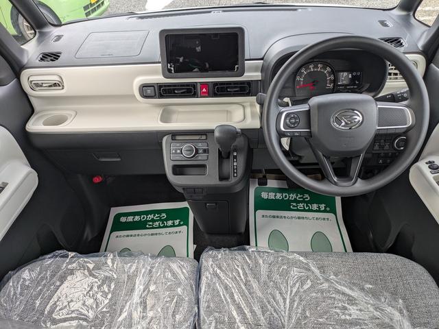 ムーヴキャンバス ストライプスX 両側電動スライドドア届出済未使用車 衝突被害軽減ブレーキオートライト スマートキー 障害物センサー Rカメラ 電動格納式ドアミラー 盗難防止装置 オートエアコン(44枚目)