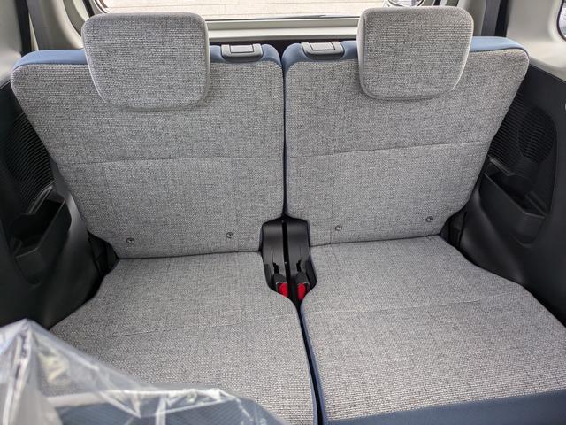 ムーヴキャンバス ストライプスX 両側電動スライドドア届出済未使用車 衝突被害軽減ブレーキオートライト スマートキー 障害物センサー Rカメラ 電動格納式ドアミラー 盗難防止装置 オートエアコン(45枚目)