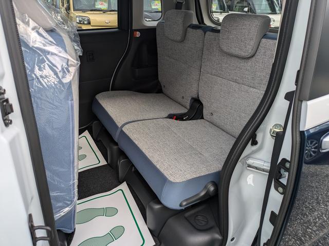 ムーヴキャンバス ストライプスX 両側電動スライドドア届出済未使用車 衝突被害軽減ブレーキオートライト スマートキー 障害物センサー Rカメラ 電動格納式ドアミラー 盗難防止装置 オートエアコン(50枚目)