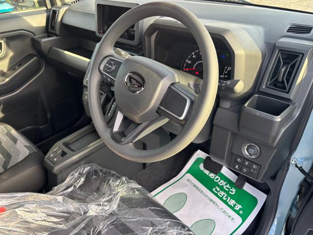 タフト Ｘ　届出済未使用車　禁煙　デュアルエアバッグ　安全ボディ　ＡＡＣ　キーフリー　記録簿　レーンキープ　横滑り防止機能　運転席エアバック　サイドエアバッグ　パワーウィンドウ　ＬＥＤヘッドライト　ガラスルーフ（21枚目）