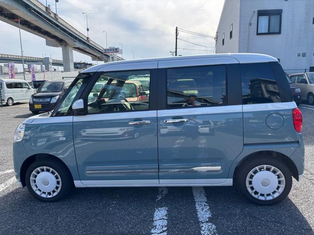 ムーヴキャンバス ストライプスＧ　届出済未使用車　両側電動スライドドア　衝突被害軽減ブレーキ　車線逸脱警報　横滑防止装置　コーナーセンサー　バックカメラ　ＬＥＤヘッドランプ＆フォグランプ　シートヒーター　スマートキープッシュスタート（12枚目）