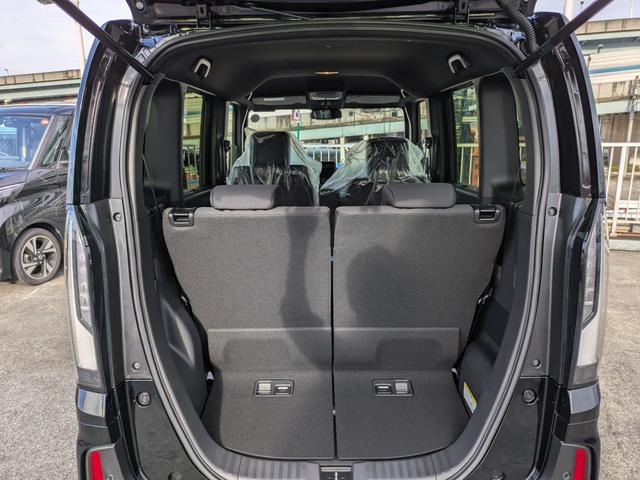 N-BOXカスタム ベースグレード 届出済未使用車 追従クルコン CMBS オートLED LKA 禁煙 電格ミラー ベンチシート オートエアコン スマートキ フルフラット LED 盗難防止装置 バックカメラ パワーステアリング ESC(53枚目)