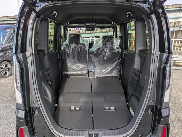 N-BOXカスタム ベースグレード 届出済未使用車 追従クルコン CMBS オートLED LKA 禁煙 電格ミラー ベンチシート オートエアコン スマートキ フルフラット LED 盗難防止装置 バックカメラ パワーステアリング ESC(55枚目)